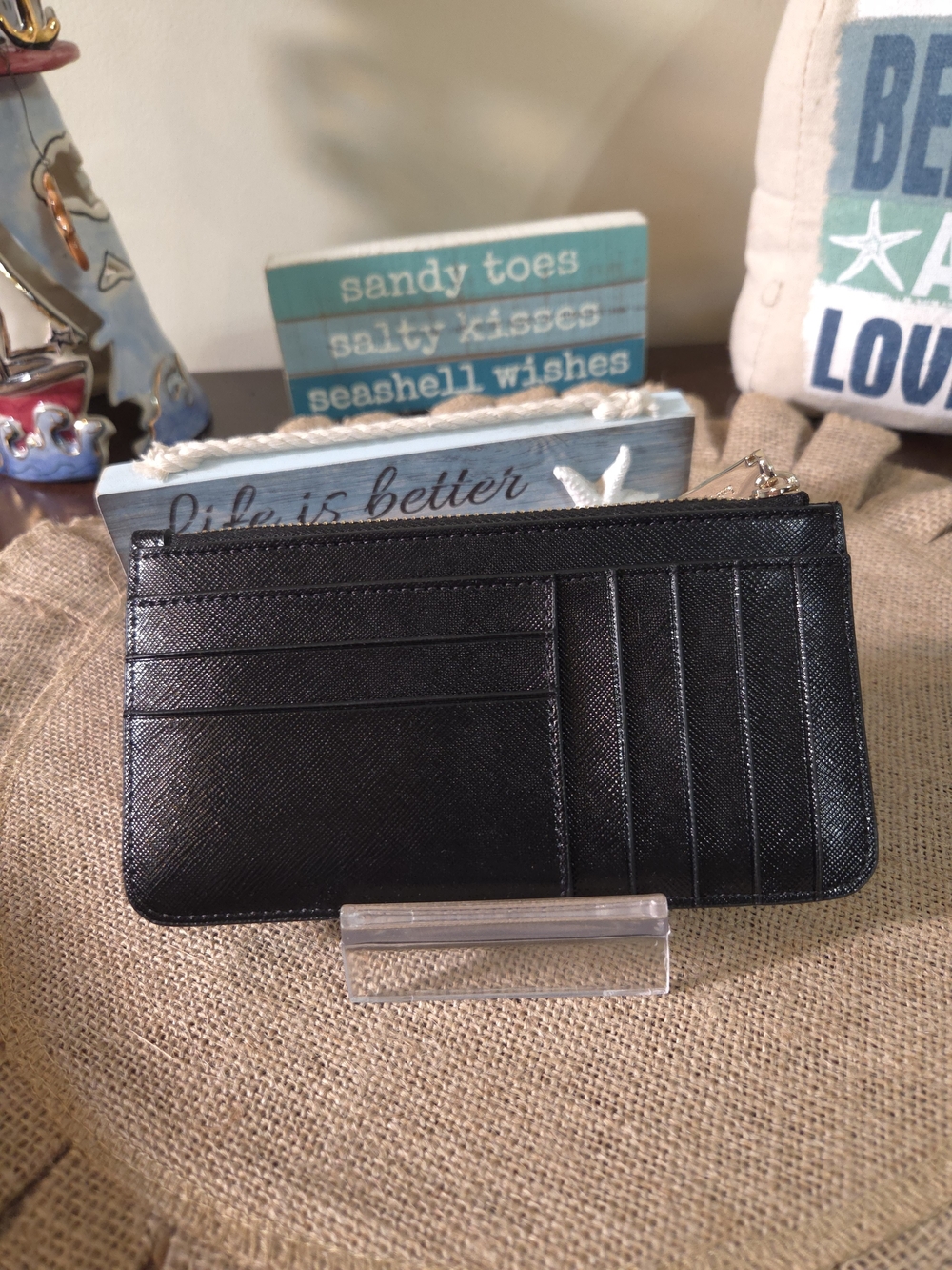 NWT Kate Spade Kenzie Black Large Cardcase In Box - Picture 3 of 6